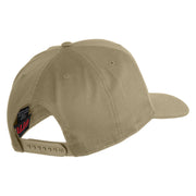 USS Ticonderoga CG 47 Patched Solid Cotton Twill 5 Panel Prostyle Snap Cap - Khaki OSFM