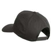 USS Ticonderoga CG 47 Patched Solid Cotton Twill 5 Panel Prostyle Snap Cap - Charcoal OSFM