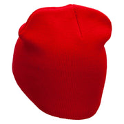 Cycling Embroidered Short Beanie - Red OSFM