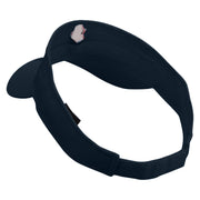 Red Ok Gesture Embroidered Cotton Twill Sun Visor - Black OSFM