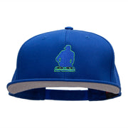 Dj Silhouette Embroidered Prostyle Snapback