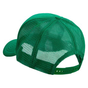 Mardi Gras Squad Embroidered Summer Foam Mesh Trucker Cap - Kelly-Green OSFM