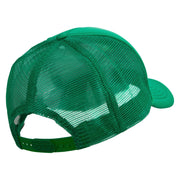 Mardi Gras Squad Embroidered Summer Foam Mesh Trucker Cap - Kelly-Green OSFM