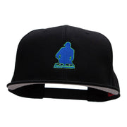 Dj Silhouette Embroidered Prostyle Snapback