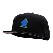 Dj Silhouette Embroidered Prostyle Snapback