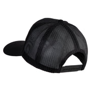 4th Infantry Division Steadfast and Loyal Patched Solid Cotton Twill Mesh Prostyle Cap - Black OSFM