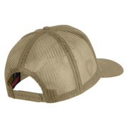 4th Infantry Division Steadfast and Loyal Patched Solid Cotton Twill Mesh Prostyle Cap - Khaki OSFM