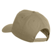 Bronze Star Heroism Patched Solid Cotton Twill 5 Panel Prostyle Snap Cap - Khaki OSFM
