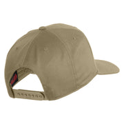 USS Constellation CV 64 Blue Patched Solid Cotton Twill 5 Panel Prostyle Snap Cap - Khaki OSFM