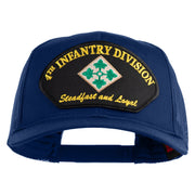 4th Infantry Division Steadfast and Loyal Patched Solid Cotton Twill Mesh Prostyle Cap - Royal OSFM