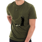 Bird Hunter Graphic Design Deluxe Jersey T-Shirt