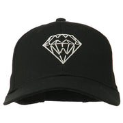 New Diamond Outline Embroidered Cotton Cap