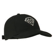 New Diamond Outline Embroidered Cotton Cap