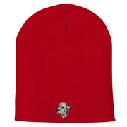 Dalmatian Embroidered Short Beanie