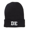 DE Delaware State Embroidered Long Beanie