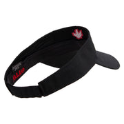 Canada Maple leaf Embroidered Sports Visor