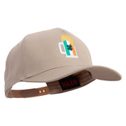 St. Patrick's Irish Beer Solid Cotton Twill 5 Panel Prostyle Snap Cap - Khaki OSFM