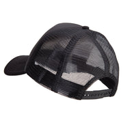 US Army Veteran Embroidered Summer Foam Mesh Trucker Cap - Black OSFM