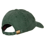 Delaware with Map Outline Embroidered Washed Cotton Twill Cap