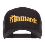 Billiards Embroidered Trucker Cap