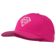 New Diamond Outline Embroidered Cotton Cap