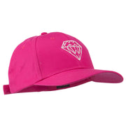 New Diamond Outline Embroidered Cotton Cap