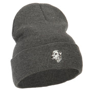 Dalmatian Embroidered Long Beanie