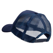 US Army Veteran Embroidered Summer Foam Mesh Trucker Cap - Navy OSFM