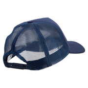 US Army Veteran Embroidered Summer Foam Mesh Trucker Cap - Navy OSFM