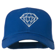 New Diamond Outline Embroidered Cotton Cap