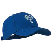 New Diamond Outline Embroidered Cotton Cap