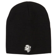 Dalmatian Embroidered Short Beanie