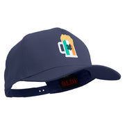 St. Patrick's Irish Beer Solid Cotton Twill 5 Panel Prostyle Snap Cap - Navy OSFM