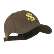 Dollar Sign Logo Embroidered Cap