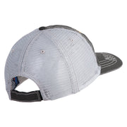 US Air Force Veteran with Flag Embroidered Low Profile Special Cotton Mesh Cap - Black OSFM