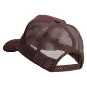 US Army Veteran Embroidered Summer Foam Mesh Trucker Cap - Chocolate OSFM