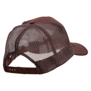 US Army Veteran Embroidered Summer Foam Mesh Trucker Cap - Chocolate OSFM