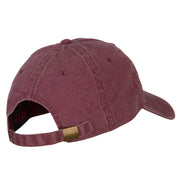 Delaware with Map Outline Embroidered Washed Cotton Twill Cap