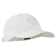 New Diamond Outline Embroidered Cotton Cap