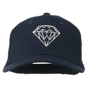 New Diamond Outline Embroidered Cotton Cap