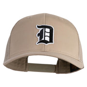 Old English D Iron On Patched Retro Trucker Cap - Khaki OSFM