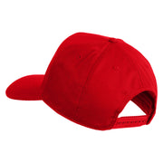 USS Galveston CL 93 Patched Solid Cotton Twill 5 Panel Prostyle Snap Cap - Red OSFM