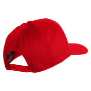 USS Galveston CL 93 Patched Solid Cotton Twill 5 Panel Prostyle Snap Cap - Red OSFM