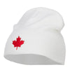 Canada Maple Leaf Embroidered Short Beanie