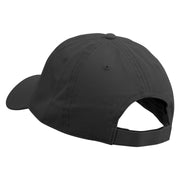 Lucky Horseshoe Clover Embroidered Garment Washed Cotton Twill Cap - Black OSFM