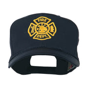 Fire Dept Maltese Cross Embroidered Cap