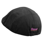 Blossom Embroidered Suede Duck Bill Ivy Hat - Black OSFM