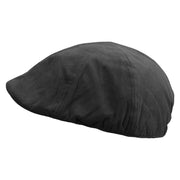 Blossom Embroidered Suede Duck Bill Ivy Hat - Black OSFM