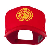 Fire Dept Maltese Cross Embroidered Cap