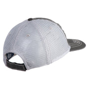 US Air Force Retired with Flag Embroidered Low Profile Special Cotton Mesh Cap - Black OSFM